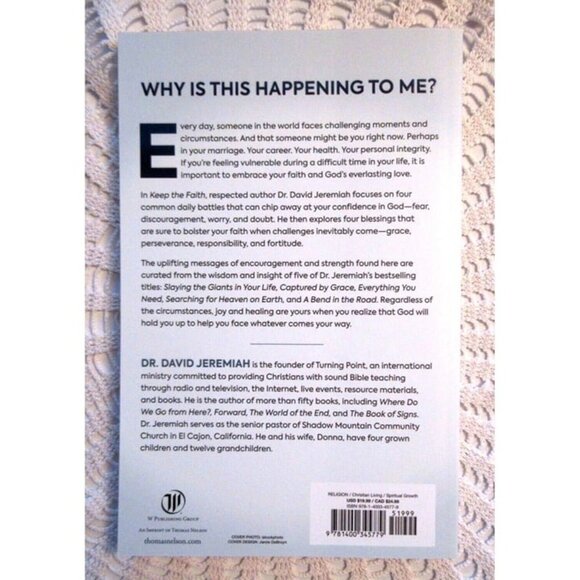 Keep the Faith: How To Stand Strong In A World Turned Upside-Down David Jeremiah - Picture 3 of 4